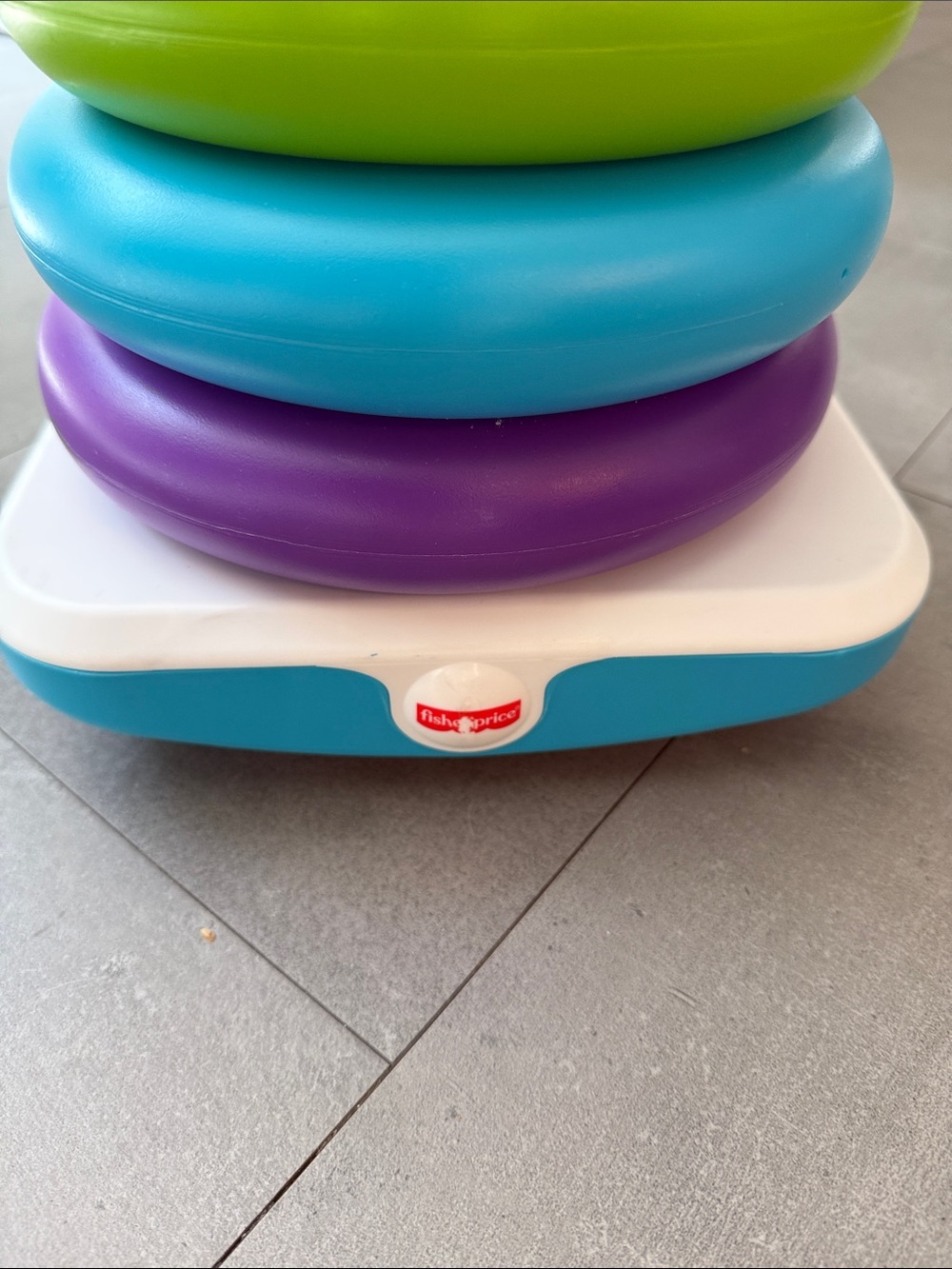 Fisher-Price Colorful Stacking Rings Toy - Rainbow Rings - Picture 3 of 5